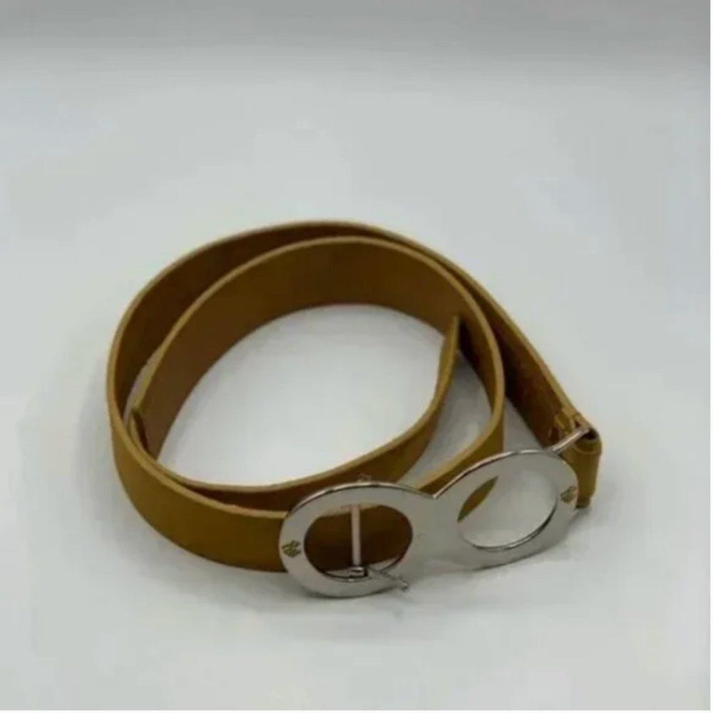 Rocawear Women's Genuine Leather Belt Natural Tan Size Large